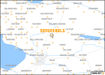 map of Söndrebalg