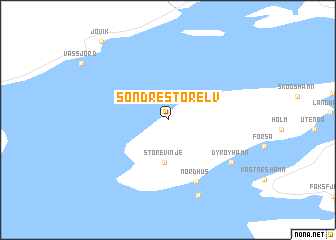 map of Søndre Storelv