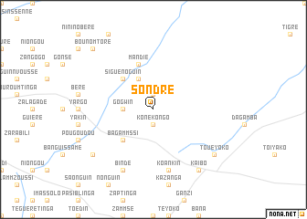 map of Sondré