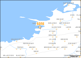 map of Söne