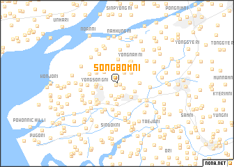 map of Sŏngbŏm-ni