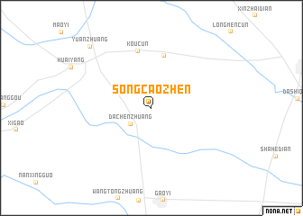 map of Songcaozhen