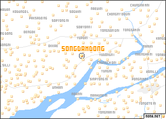 map of Songdam-dong