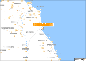 map of Songdojin-ni