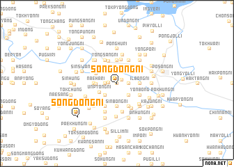 map of Songdŏng-ni