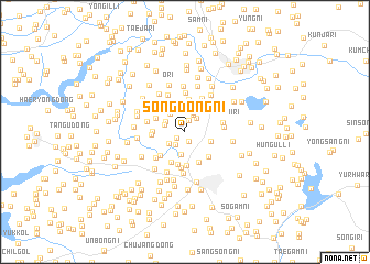 map of Songdŏng-ni