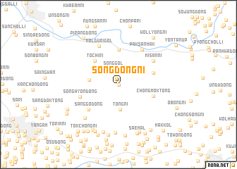 map of Sŏngdong-ni