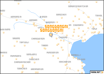 map of Sŏngdong-ni