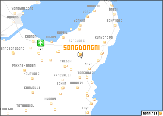 map of Sŏngdong-ni