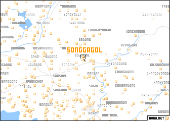 map of Songga-gol