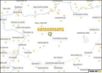 map of Songgan-dong