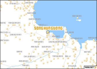 map of Songhŭng-dong