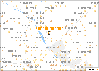 map of Songhŭng-dong