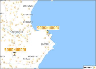 map of Songhŭng-ni
