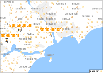 map of Songhŭng-ni