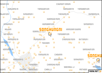 map of Songhŭng-ni