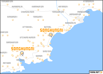 map of Songhŭng-ni