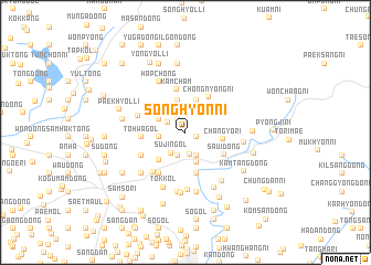 map of Songhyŏn-ni