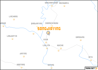 map of Songjiaying