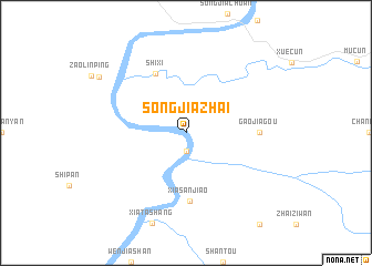 map of Songjiazhai