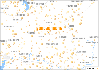 map of Songjŏn-dong