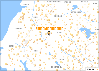 map of Songjŏng-dong