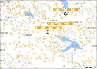 map of Songjŏng-dong