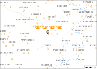 map of Songjŏng-dong