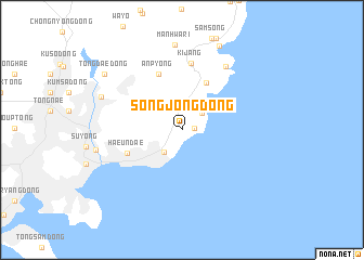 map of Songjŏng-dong