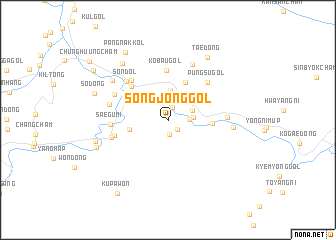 map of Songjŏng-gol