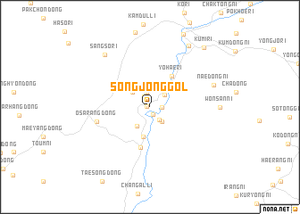 map of Songjŏng-gol