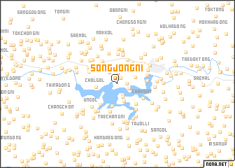 map of Songjŏng-ni