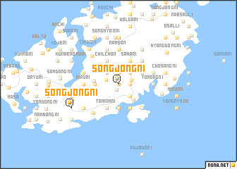 map of Songjŏng-ni