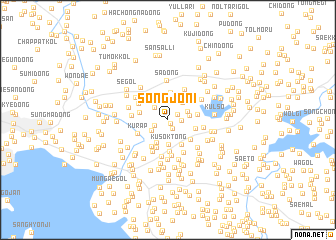 map of Songjŏ-ni