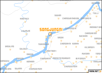 map of Sŏngjung-ni