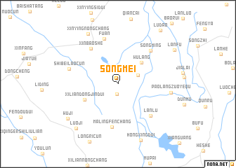 map of Songmei