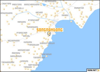 map of Sŏngnam-dong