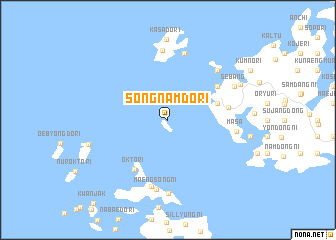 map of Sŏngnamdo-ri