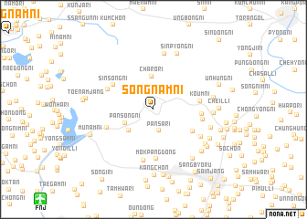 map of Sŏngnam-ni