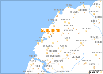 map of Sŏngnam-ni