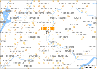 map of Sŏngnam