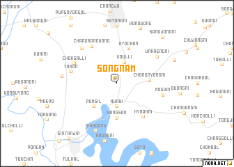 map of Sŏngnam