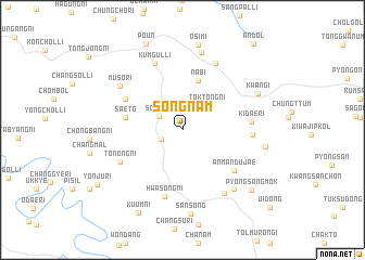map of Sŏngnam