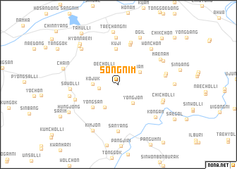 map of Songnim