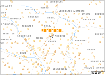 map of Songno-gol