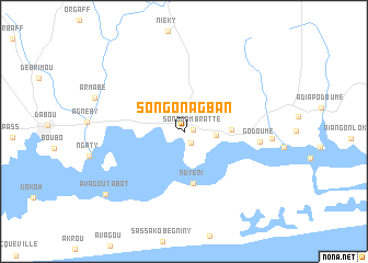 map of Songon-Agban