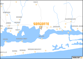 map of Songon-Té