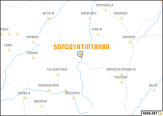 map of Songoya Tintarba