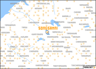 map of Sŏngsam-ni