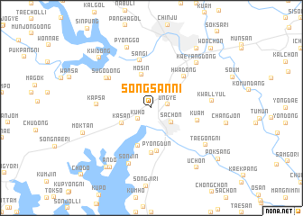 map of Sŏngsan-ni